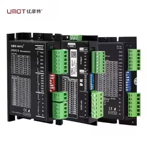 UMOT DC/AC 2Phrase/3Phrase Split Type Pulse+direction,IO Control Hybrid Stepper Driver for Nema8 11 