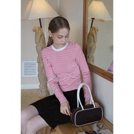 [EGGKA] Striped long-sleeved t-shirt |Autumnclothing