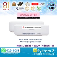 81Aircon【Mitsubishi Heavy Industry】R32 SCM Series System 2 ( 5 ticks )