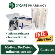 Mediven ProDetect Influenza Flu A & B Rapid Test - 1 Cassette, Fast & Flexible Detection via Nasal/T