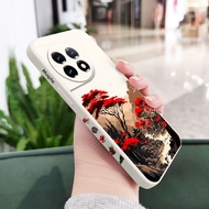 เคสเมเปิ้ลโกรฟ Oneplus 11R 11 10T 10 9R 9RT 9 8T 8 7 7T Pro 5G ซิลิโคนเหลวรูปแบบด้านข้าง