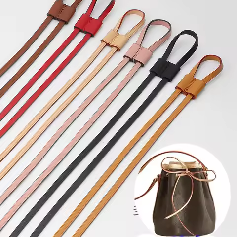 Genuine Leather Handmade Vachetta Leather String slide/Slide keeper For LV Neo NM/BB Bucket Bags Bac