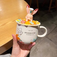Starbuck Official Store Starbuck ถ้วยกลางฤดูใบไม้ร่วงเทศกาลถ้วยกาแฟฤดูใบไม้ร่วง Sprouting Fox ชิ้น M