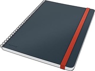 Leitz Cosy Series 45270089 Lined College Notepad in Large B5 Format, 80 Sheets, Spiral Bound, Velvet