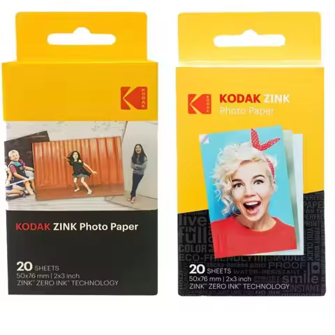 2026 Kodak Zink Photo Paper 20-200 Sheets 2"x3" Premium Compatible with Kodak Smile Original Kodak S