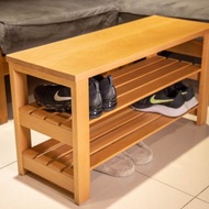 【新品】【非木不可】實木穿鞋椅