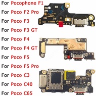 Charge Board For Xiaomi Poco F1 F2 Pro F3 GT F4 GT F5 Pro C3 C40 C65 Charging Port Spare