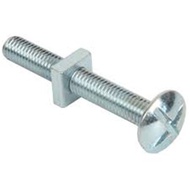 MILD STEEL ROOFING BOLT & NUTS (10PCS/BAG) 1/4"x1/2 1/4"X1" 1/4X1-1/4" 1/4"x1-1/2" 1/4"x2"