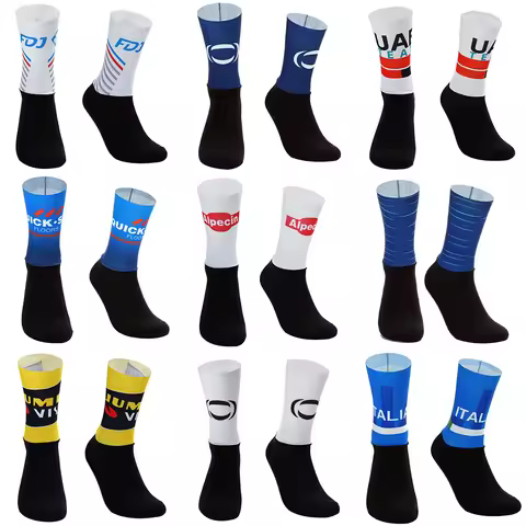 CUT LASER ONE PAIR 2024 INEOS QUICK STEP ALPECIN FENIX TEAM Cycling Socks Antislip Bike Bicycle Raci