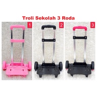 Trolly for Multipurpose 3-Wheel School Bag/ School trolley Foldable trolley spinner