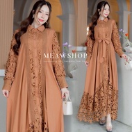 #6009 มี8สีค่ะ Maxi dress ทรง oversize พร้อมโบว์เก๋ๆ งานสวยมาก เดรสมุสลิม เดรสอิสลาม ชุดคลุมท้อง ชุด