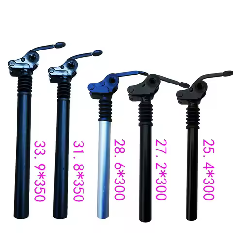 E-bike Seatpost 27.2 28.6 31.8 33.9mm Suspension Damping Seat Tube 300 350 500mm Folding Bike Alumin