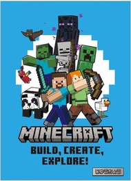 Minecraft - 日本製 Minecraft筆記 記事簿 B5 Minecraft 自由脹 白頁記事簿 - 文具筆記 (Blue) 平行進口