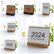 AUGUSTINA Desk Calendar, Daily Planner Coil Standing Calendar 2024 Calendar, Ins Style Office School Supplies Simplicity Paper Desk Stationery Supplies Household