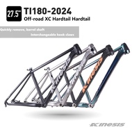 ♛2024 Kinesis TI180 Aluminum MTB Frame 27.5er Off-road XC Barrel Axle Quick Disassembly Intercha lX