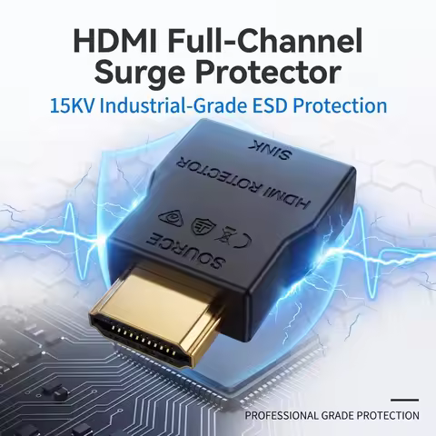 HDMI Surge Protector for ESD Lightning Surge HDTV Accessories Compliant with HDMI 1.4 HDCP Work for 