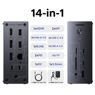 UGREEN 14-in-1 USB-C Multi-function Docking Station Fast Charging Diverse Connectivity USB-C to 2xHD