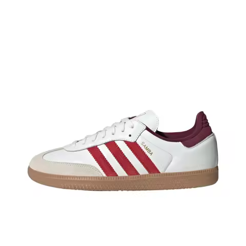 Adidas Originals SAMBA OG Low top Skateboard Shoes Unisex Red White JI3201
