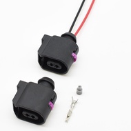 2Pins Auto Starter ABS Sensor Wire Cable Socket for VW Audi Car Antilock Braking System Waterproof C