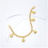 BT5022 GELANG TANGAN LOVE GAJAH EMAS ZHULIAN