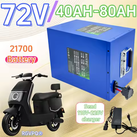 Air fast transportation Large capacity 21700 lithium battery 72V80AH Suitable for 250-3000W motors 7