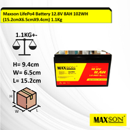 Bateri Crilight MAXSON LifePo4 12.8V 30AH / 50AH / 60AH / 100AH / 200AH LITHIUM BATTERY LEBIH RING