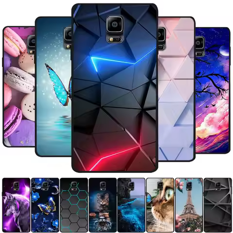 For Samsung Galaxy Note 4 Note4 Case Cover Silicone Soft TPU Back Capa For Samsung Galaxy Note 4 3 F