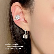 Secret Realm Bright Cube Sugar Big Gem Earrings Fulitang King Plated 18K Gold Rock Sugar Big Carat Z