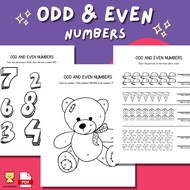 [PDF] Mathematic Worksheet: Odd and Even Numbers for Kindegarten, Preschool and Kids