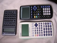 HP17bll+, Casio fx-9750, Texas Instruments TI-83+ 計算機