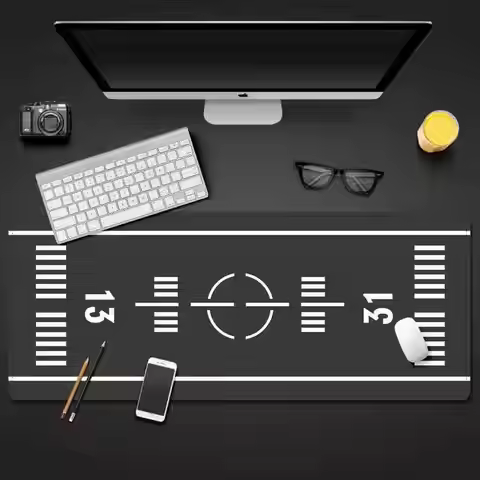 Airport Runway Desk Mat Mouse Pad Parking Apron Aviation Model Cushion Slide Large XXL Gaming Deskma