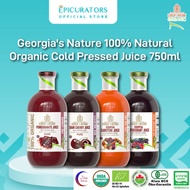 Georgia's Natural 100% Organic Juice 750ml Pomegranate/Sour Cherry/Carotene/Antioxidant