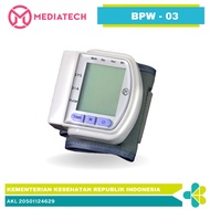 Mediatech Tensi darah digital /Tensimeter / Blood Pressure Monitor Pergelangan Tangan Tensimeter  Blood Pressure Monitor Pergelangan Tangan  Monitor Pergelangan Tangan  (Alat Pengukur Tensi Darah )- B460050