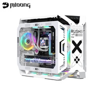 MLOONG DIY Desktop Computer Case Metal Case Desktop Computer Accessories
