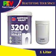 Nippon Paint 3200 Wall Sealer Self Packed / Cat undercoat Dinding Dalam Rumah Pek Sendiri 1L - 1 Lit