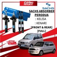 Sachs Perodua Kelisa , Kenari Absorber Full Set / Front (Depan) / Rear (Belakang) Import Original