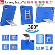 360° Rotating Case For Samsung Galaxy Tab S10 FE S10FE S9 FE S9FE S8 S7 10.9" 11" Kids EVA Shockproo
