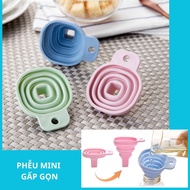 Foldable mini funnel, convenient collapsible pouring funnel