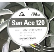 [Cooling Fan] 9HV1248P1G013 48V 2.0A Japan SANYO Aluminum Frame Large Air Volume Fan