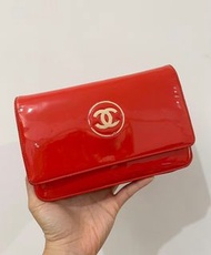 Chanel patent woc red 手袋