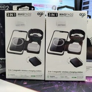 ＜荃灣門市現貨＞全新行貨 EGO 3in1 MAGPAD 2 Magsafe 充電器 iPhone MagSafe 15W 無線快充