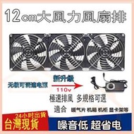 現貨110V可調速雙鋼網散熱風扇 暴力風扇 超強電腦風扇 大風量 靜音通風 抽風扇 排風扇 空氣循環風扇12cm機箱風扇