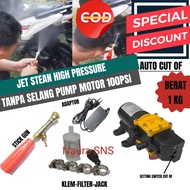 Alat Cuci Motor Tekanan Tinggi / Pompa DC Paket TANPA SELANG Dinamo Pompa DC 12v 100Psi