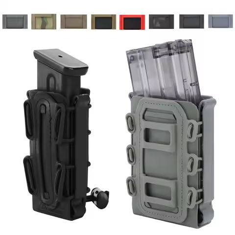 5.56mm 7.62mm Fast Mag Pouch Tactical Magazine Pouch 9mm Molle Belt Clip Fast Attach Carrier Soft Sh