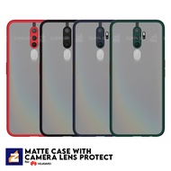 Huawei Y5P Y6P Y7A Y7P Y7 2019 Case Camera Lens Protection Translucent Matte Frosted Pc Case