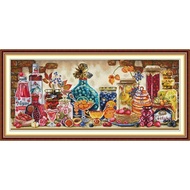 Joy Sunday Stamped Cross Stitch Ktis DMC Threads Chinese Cross Stitch Set DIY Needlework Embroidery Kit-Fruit Liqor