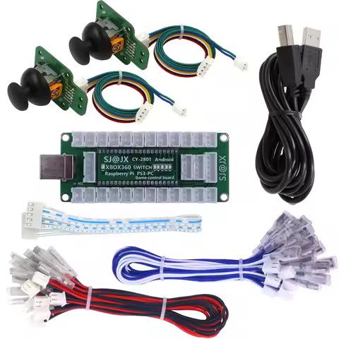 SJ@JX Game Controller Encoder 3D Analog Sensor Fly Joy Arcade Joystick Button Gamepad for Xbox 360 N