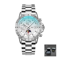 นาฬิกาข้อมือ Omega Mechanical สําหรับผู้ชายทนต่อการขีดข่วนสวมทนกระจกแซฟไฟร์สังเคราะห์พื้นผิวนาฬิกาสี