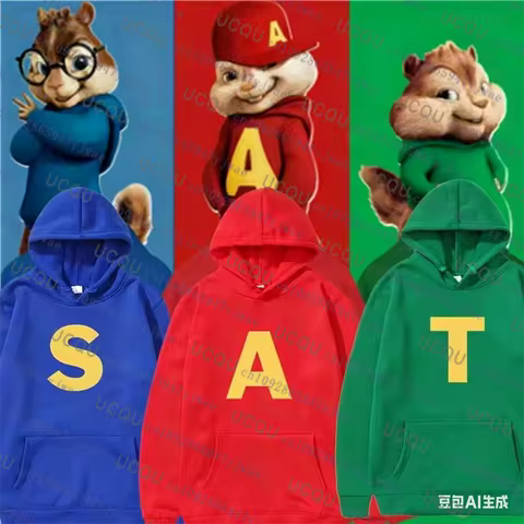 Alvin and The Chipmunks 2025 Fashion Unisex Casual Sportswear Men's Hoody Alvin Chipmunk Halloween C