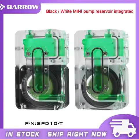 Barrow DC12V 10W PWM Water Cooler Integrated Pump Water Tank For ITX case MINI pump Reservoir Water